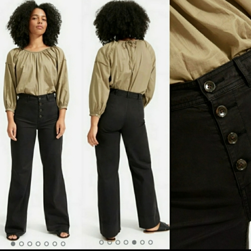 Everlane Lightweight Button-Fly Wide Leg Chino 6